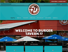 Tablet Screenshot of burgertavern77.com